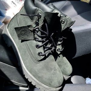 Black Suede Timberland Boots (Timbs)
